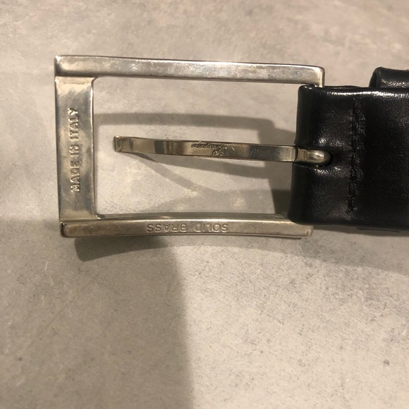 Bragano black leather belt womens 34 main image 10